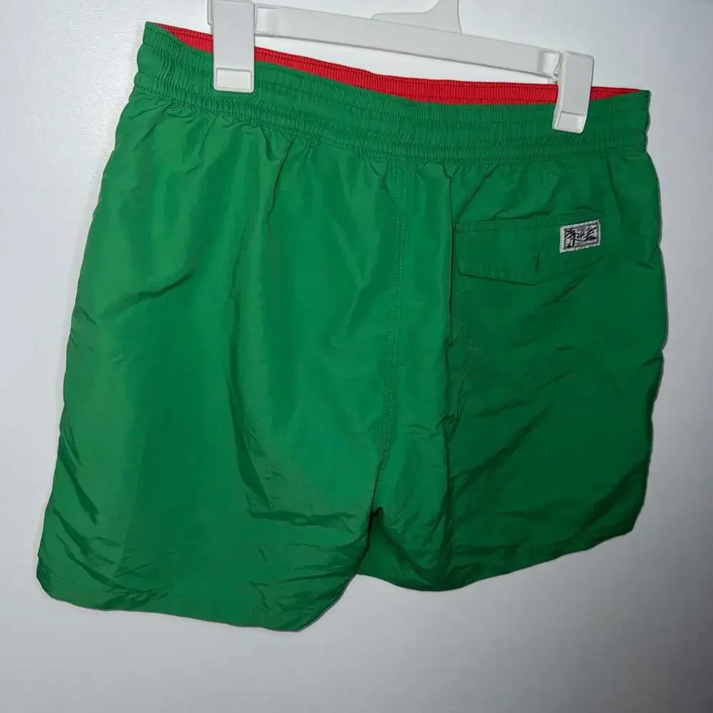 Polo Ralph Lauren Traveler Solid Green Swim Shorts XL Like New